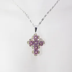 Pendant 45cm - Trevina-Silver Chain - Pendant 45cm - Laiton argenté